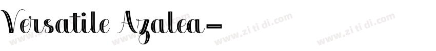 Versatile Azalea字体转换